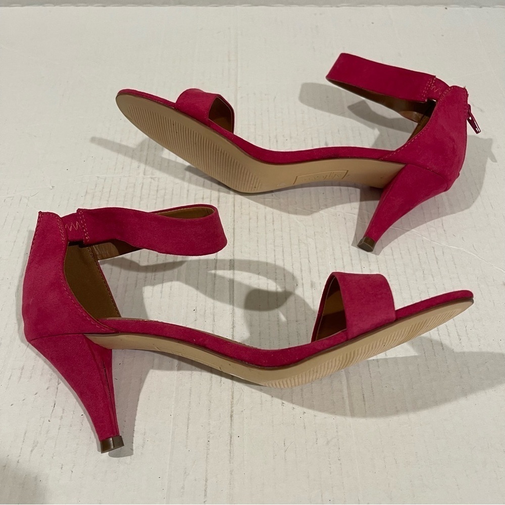 Women’s Style & Co Paycee Raspberry Pink Faux Suede Ankle Strap Pumps Size 10 US - Picture 11 of 11